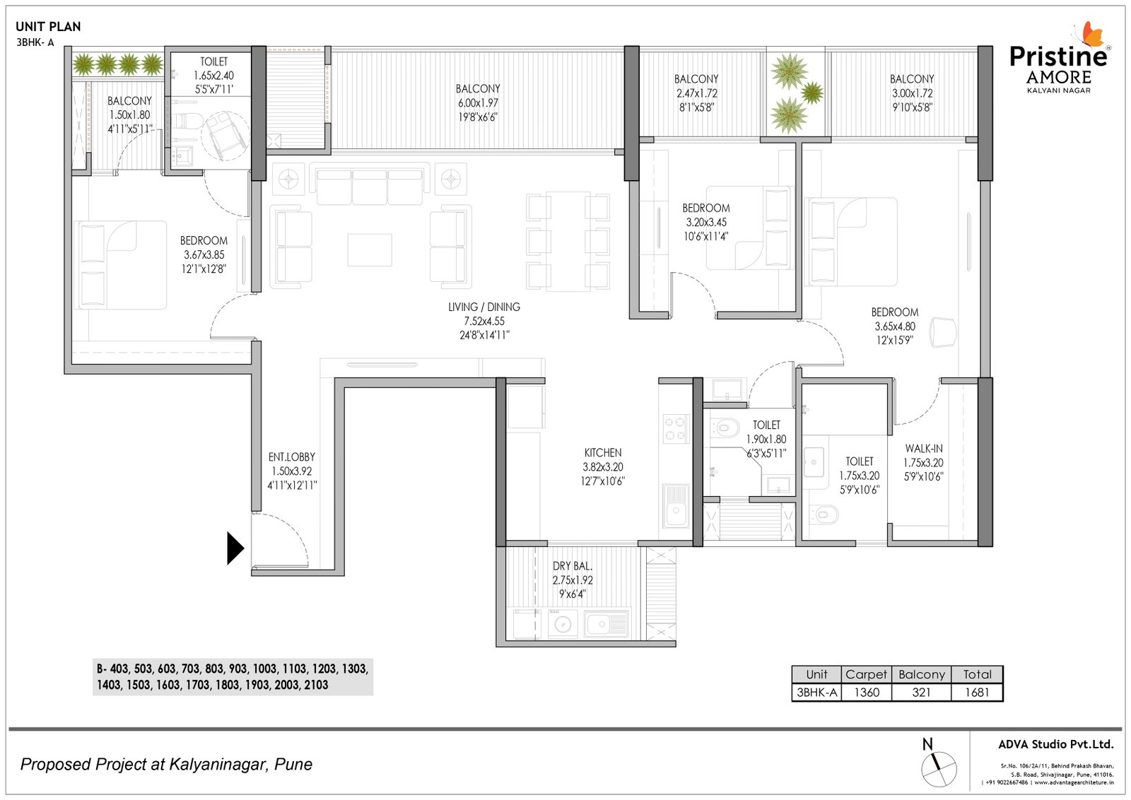 3.5 BHK Floor Plan